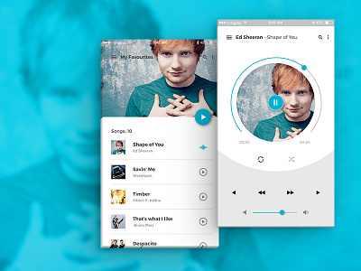 Music App - My Debut Shot app clean design graphics music ui ux web