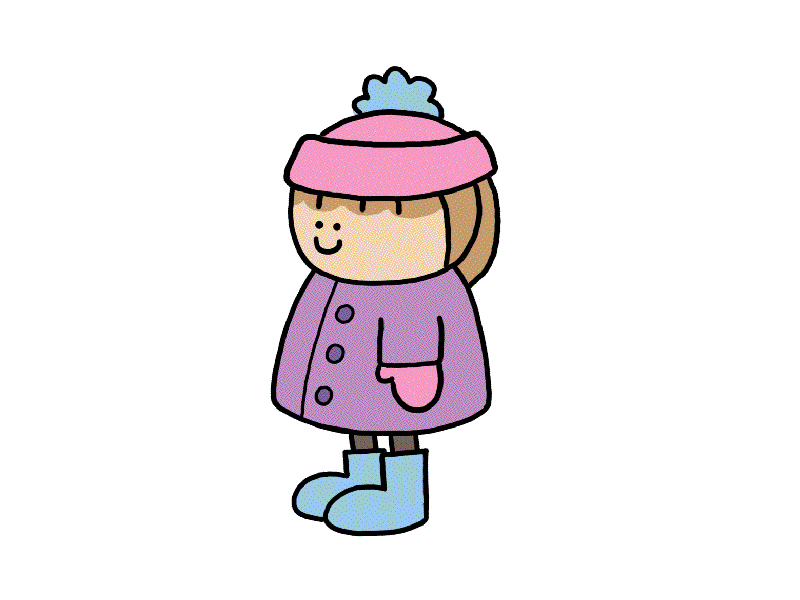 Brrr animation cute gif rainbow winter