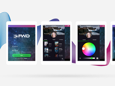 Fwd Automotion IOT Jachting app iot teddygraphics ui ux