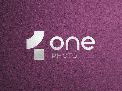 One / Photo brand design idea logo mnimalism photograph sign typography