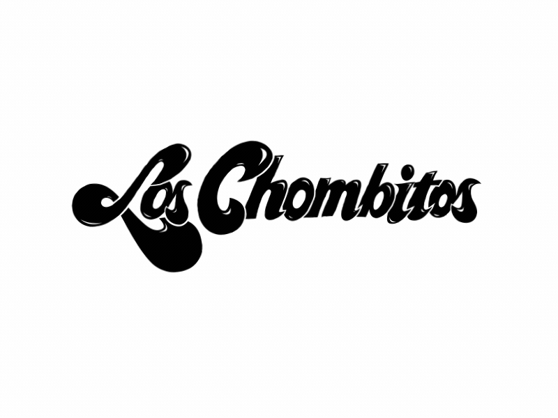 Los Chombitos jitter custom font chomba chombitos custom font jiggle jitter type