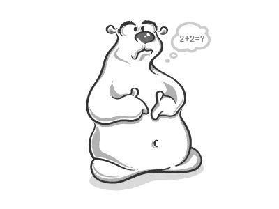 Bear bear cartoon character design illustration mascot teddy bear