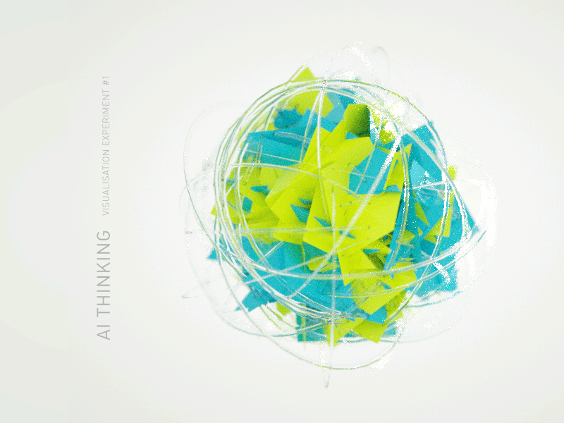 AI Thinking Visualisation abstract ai concept motion thinking visualisation