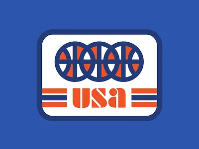 USA Basketball Teamwork badge design dream team logo olympics patch design retro team usa teepublic usa usa basketball