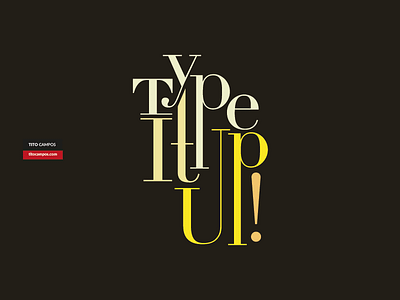 Type It Up! Black composition inspiration tipo tipografia type type design typography