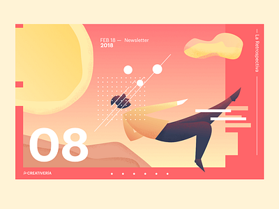 La Creativería — Newsletter beach illustration newsletter summer sun