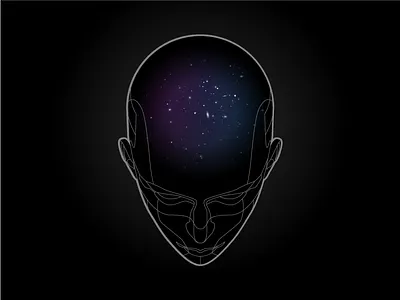 Mind + Universe ai artificial intelligence consciousness face geometric head intelligence mind robot