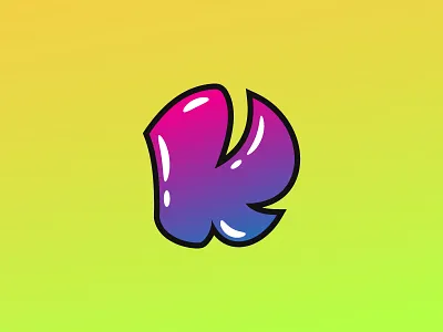 Letter K gradient k letter logo