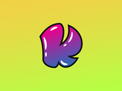Letter K gradient k letter logo