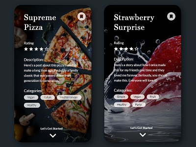 Recipe App - Daily UI app cooking daily daily ui mobile recipe ui