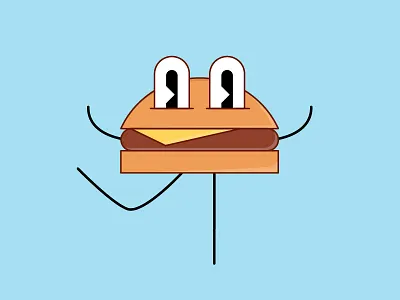 Happy Meal food hamburger happy illustrated illustration