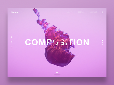 🚀Website Landing Page Concept 😎 gradient home jellyfish landing page typography web web design website