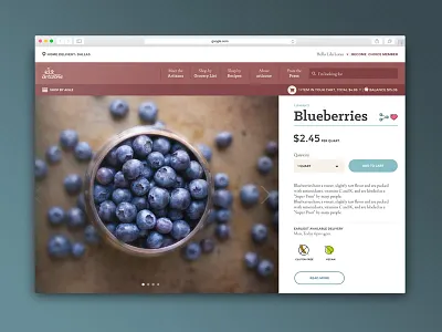 Artisan webpage design typography web