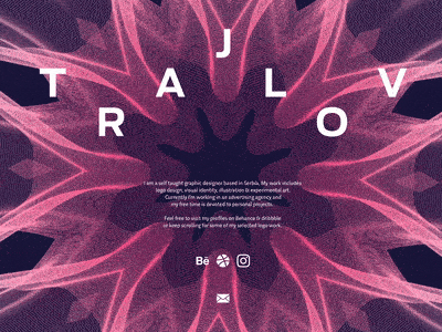 Personal Website blend djupursjor graphic illustration logo marks personal purple symbol trajlov website