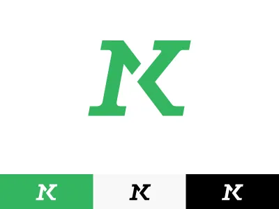 NK Logo Mark design graphics ligature logo logomark mark monogram type
