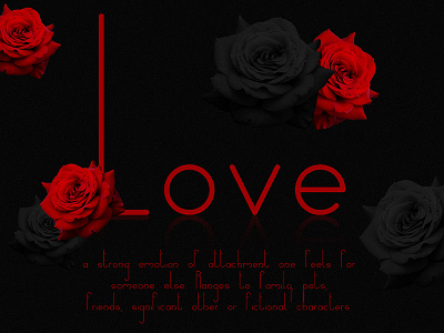 New font black font giorgadze long love new red rose tall thin typography