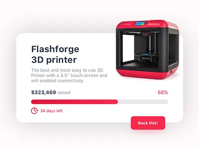 Crowdfunding Campaign 3d printer back campaign crowdfunding fund