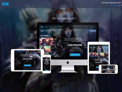 Fully Mobile Responsive - Blizzard Proposal blizzard mobile responsive sketch world of warcraft