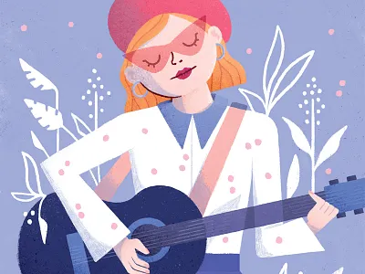 Russian Red band flowers ginger girl guitar music russian red singer