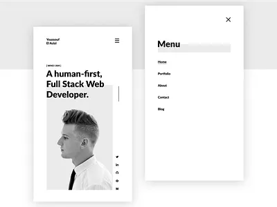 Developer Portfolio App app clean developer minimal porfolio simple