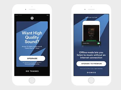 Spotify Notifications – Upgrade to Premium android ios notifications spotify