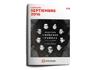 Teatro Nacional's Monthly Programme art cover art culture editorial design experimental graphic design minimal print programme theatre typography visual art