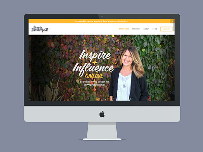 Bonnie Summerfeldt website branding personal branding squarespace web design