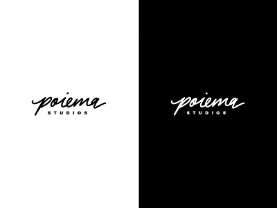 Poiema Studios Logo hand lettering illustration lettering procreate typography