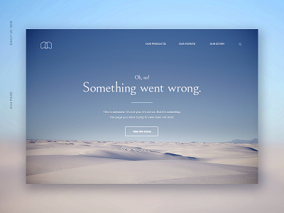 Daily UI 008: 404 Error Page 404 daily ui error ui