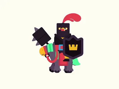 Dark Prince app clashroyale colour design flat game icon illustration sticker