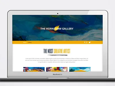 Art artist paint website design