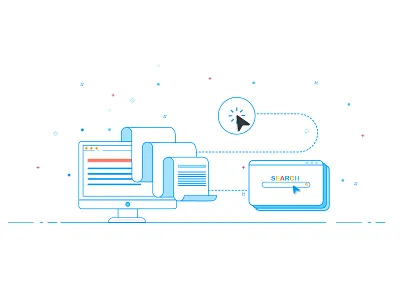 System click color computer illustration line art pages print search vector web