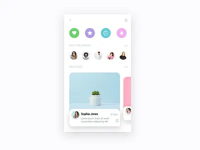 Feed interface app ui feed feed ui material design mobile ui