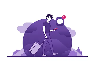 Traveller digital digital art illustration illustrator vector
