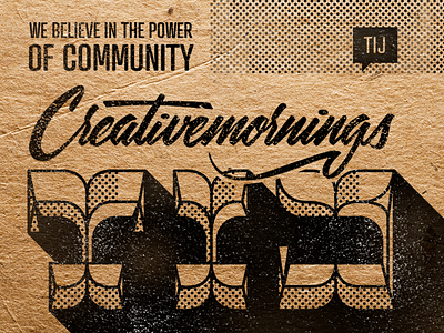 Lettering_ CreativeMorningsTIJ creative mornings lettering print tijuana