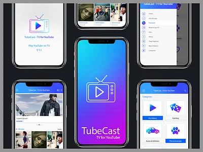TV App castapp casting app grid design grid play tv mobileapp playing tv tube tubecast tubecastingapp tv tvapp