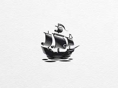Ship adventure black and white boat craft details papyrus pirate sail sea ship