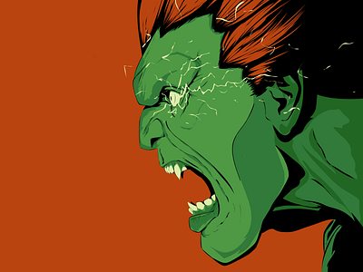 Blanka blanka character fighter game illustration monster portrait street fighter vector
