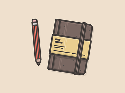 Notebook icon notebook pencil