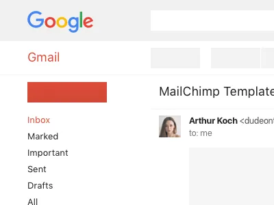 Gmail Responsive Wireframe email gmail sketch wireframe