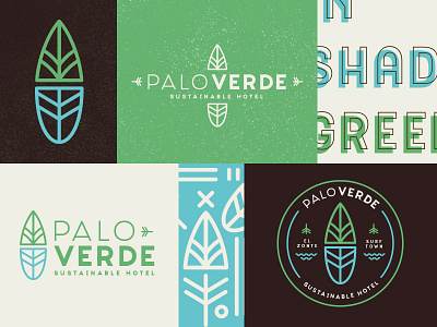Palo Verde Hotel - Branding System badge brand branding emblem exploration hotel logo logotype sustainable system type typography