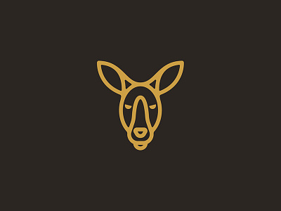 Kangaroux animal branding daily logo challenge ears eyes illustration kangaroo line art logo marsupial nose