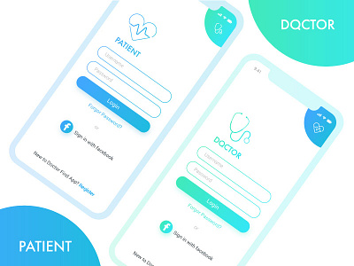 Doctor App 001 app daily doctor ganesha ios login mobile patient ui ux