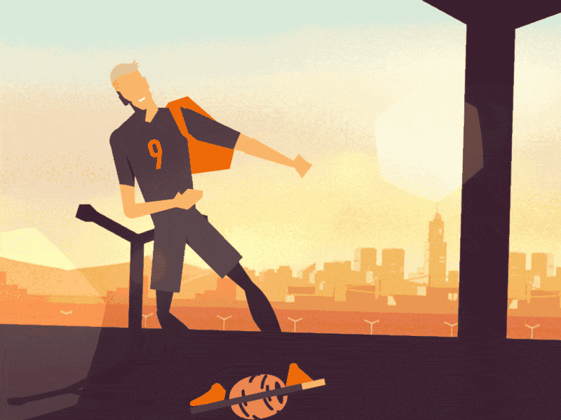 Neymar Skateboarder 2d animation character design flat illustration motion neymar skate