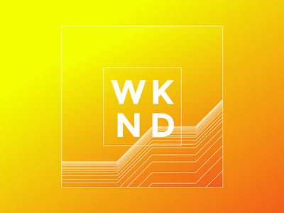 weekend gradient lines sketch weekend