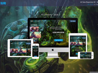 Fully Mobile Responsive - Blizzard Proposal Variation 2 blizzard mobile responsive sketch world of warcraft