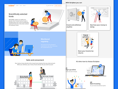 How it works finance illustrations tax web page