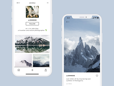 Social network for photographers mobile app photographer photography social network traveller ui design