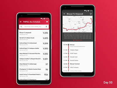 Daily UI Challenge: Day 50 Public Transport Timetable App android app bus schedule daily ui challenge google pixel 2 ios app material design public transport ticket booking timetable app ui design ux design