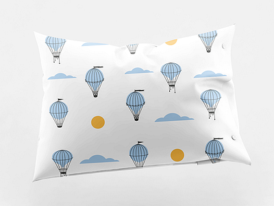 Airballoons balloon kids minimal pattern vector
